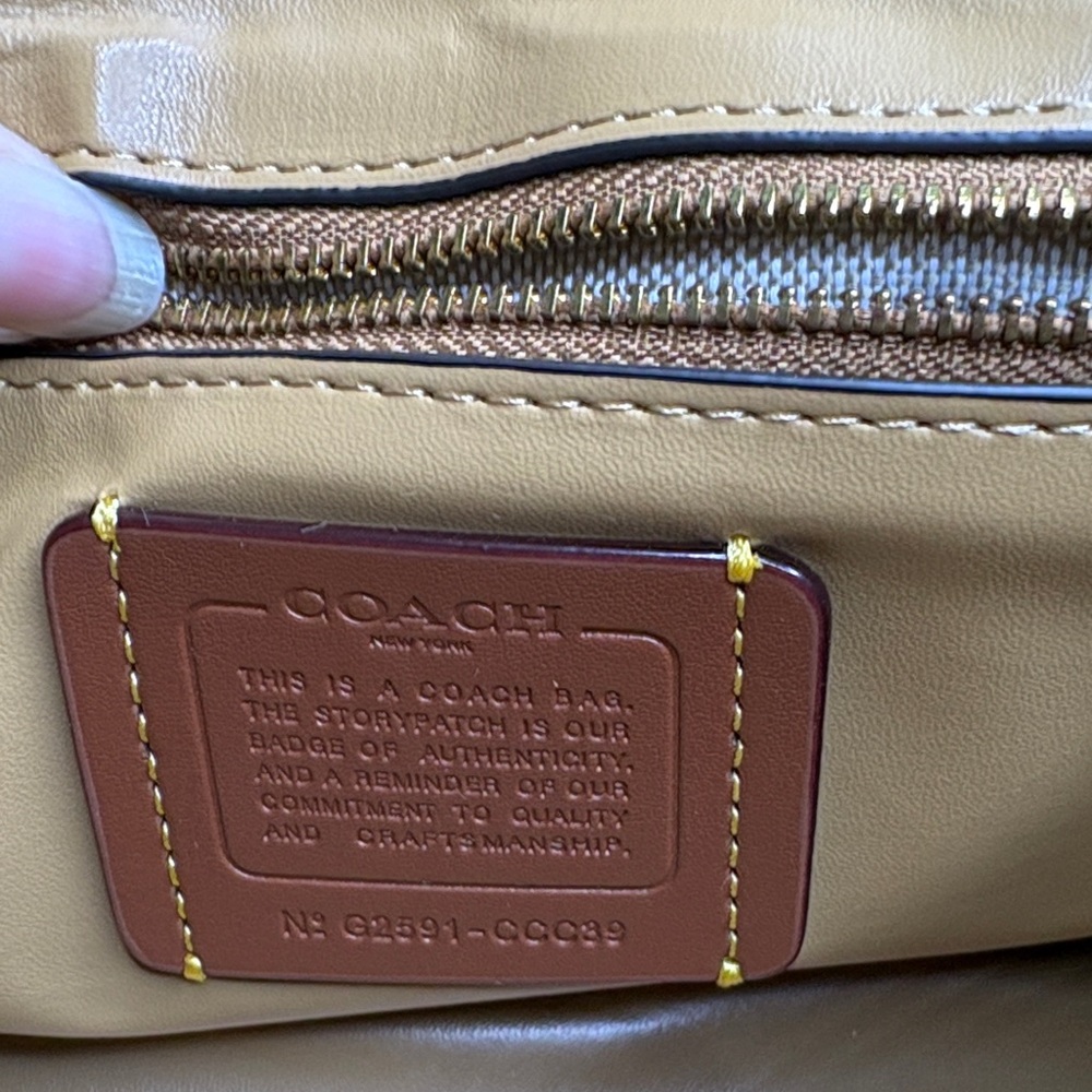 Coach Camel Leather Satchel - Picture 6 of 6